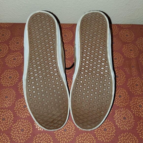 Vans Men's Sneakers Tan 8 Lace Up High Tops Skater Shoes New - Picture 5 of 10